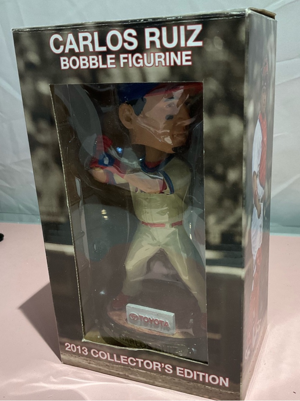 ⚾️2013 Carlos Ruiz Bobble Figurine in Box, Phillies, Toyota